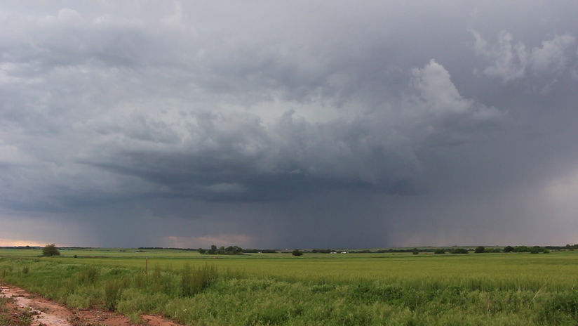 Stormy Sky and Field